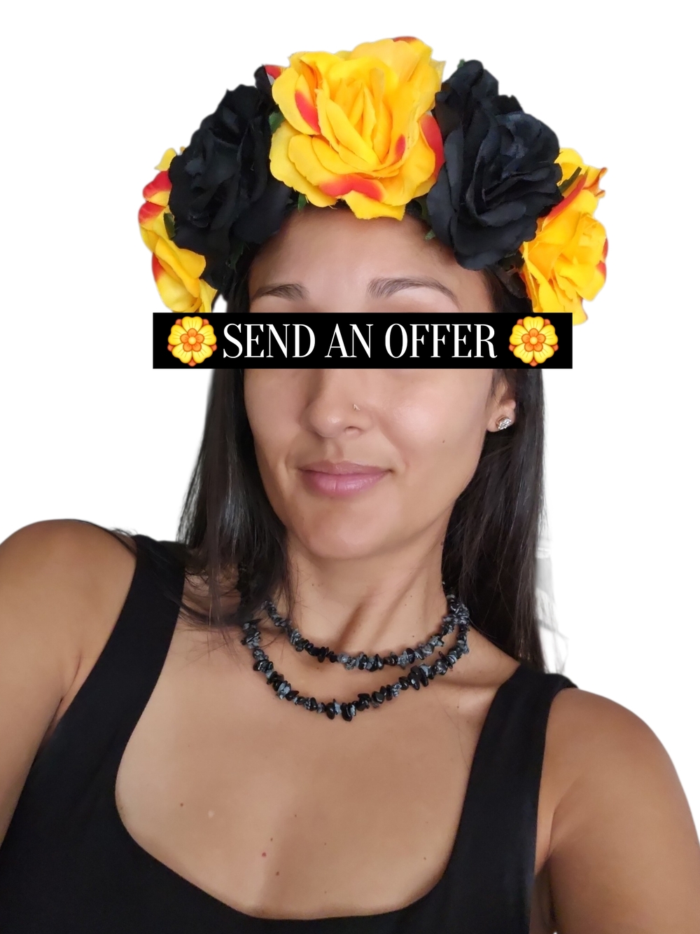 Mexican Flower Headband -Halloween -Cinco De Mayo -Day of The Dead 1PC